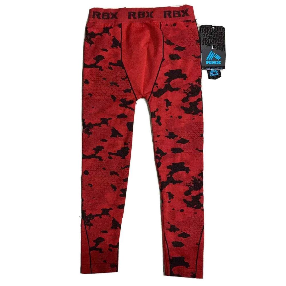 RBX‎ Girls Leggings Yoga Workout Pants Red Sz 4 S Stretch